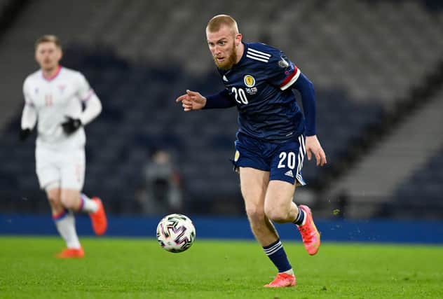 Scotland striker Oliver McBurnie was allegedly shown in a viral video attacking a 21-year-old male. Picture: SNS
