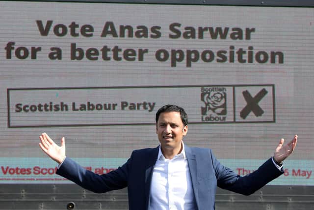 Anas Sarwar has admitted Scottish Labour's aim is to become the official opposition, rather than win the election (Picture: Andrew Milligan/PA)
