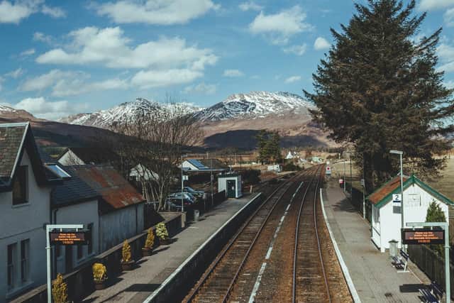 Strathcarron station, east of Strome Ferry.