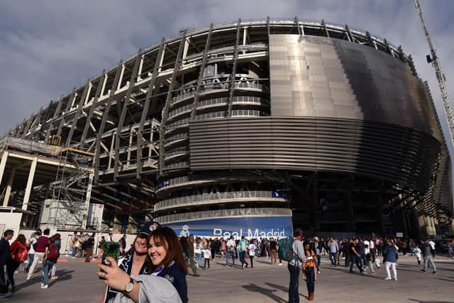 The Estadio Santiago Bernabeu is undergoing a lot of remedial work, which has gone over budget.