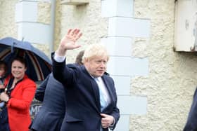 Boris Johnson visits Jackson's Wharf, Hartlepool following Conservative by-election victory.