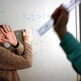 There are five assaults a day on teachers in Falkirk schools, according to new figures. Picture posed by models.