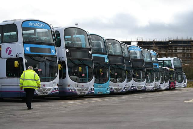 Aberdeen-headquartered FirstGroup operates one of the biggest bus fleets in the UK. Picture: John Devlin