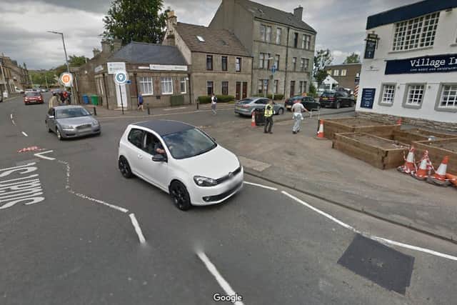A black Renault Clio was traveling north on Stuart Street, East Kilbride, near the Village Inn, when it struck a man crossing the road on Wednesday.
