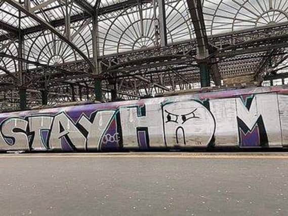 ScotRail said the graffiti caused needless cleaning. Picture: John McGowan