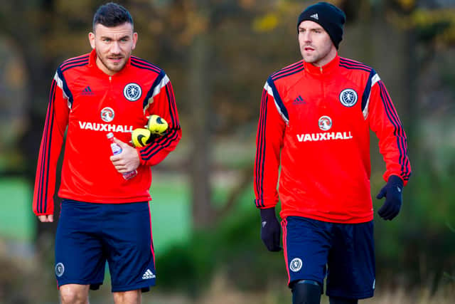 Kris Boyd (right) and Robert Snodgrass have launched a podcast focusing on mental health in sport.