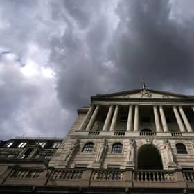 Policymakers are due to meet at the Bank of England, above, on May 8 but economic storm clouds have been gathering.