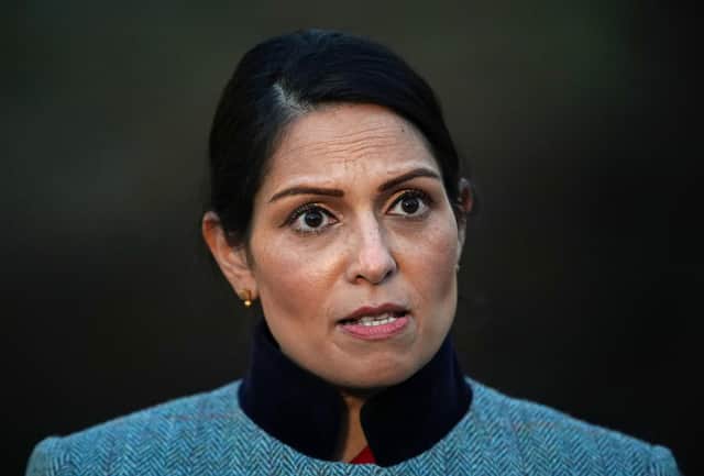 Priti Patel said she would write to media organisations over the language used around migrants.
