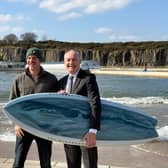 Andy Hadden, Founder of Lost Shore, and Richard Lochhead, Business Minister