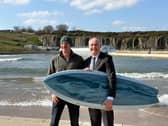 Andy Hadden, Founder of Lost Shore, and Richard Lochhead, Business Minister