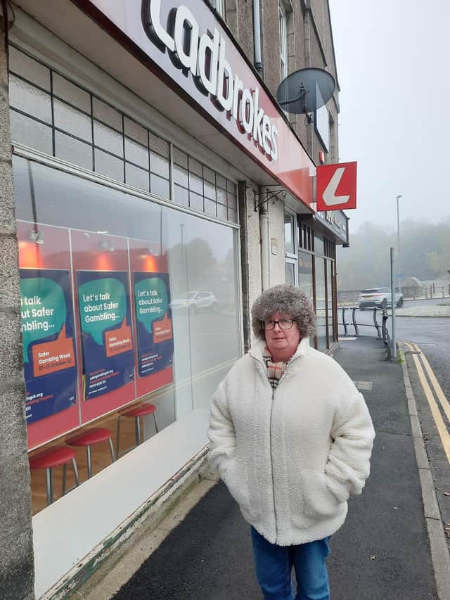 Cllr Gillian Owen is disappointed that Ladbrokes is to close, leaving another empty unit on Bridge Street.
