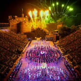 The fireworks finale of the Royal Edinburgh Military Tattoo. Picture: Ian Georgeson