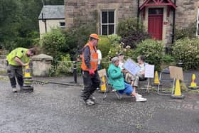 The protest led to the work being abandoned