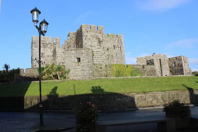 Castle Rushen at Castletown is a proper toy town fortress with turrets and portcullis, and spectacular views. Pic: Fiona Laing