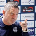 Dundee manager Tony Docherty faces Rangers on Sunday.