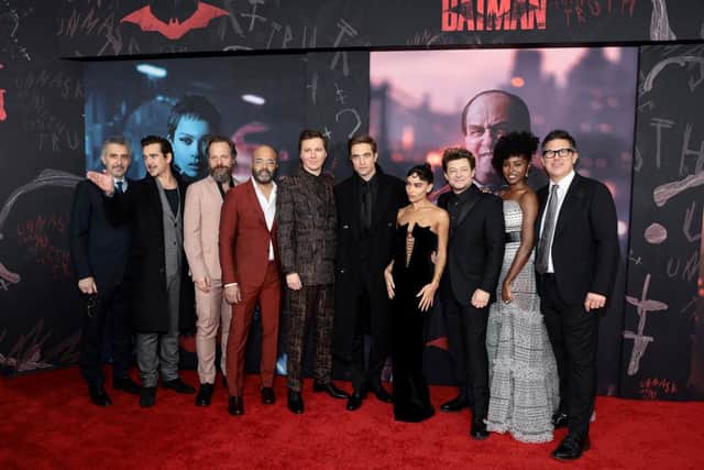 The cast attend "The Batman" World Premiere on March 01, 2022 in New York City. (Photo by Dimitrios Kambouris/Getty Images)