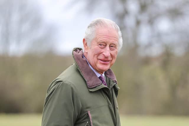 King Charles III attends a site in Wiltshire. Picture: Chris Jackson/POOL/AFP via Getty Images