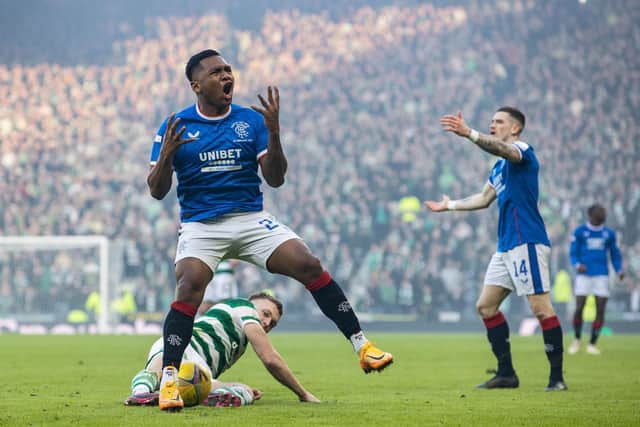 Alfredo Morelos scored against Celtic but it was a frustrating day for him and his team-mates.