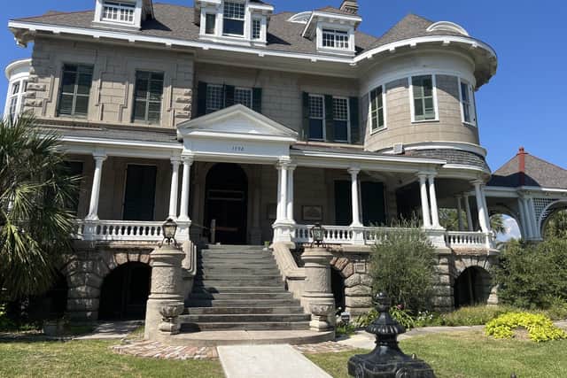 The historic League-Kempner House, which was built in 1893 and now undergoing restoration, sits on on Broadway, home of many of Galveston's grand 'golden era' buildings (Picture: Will Slater)