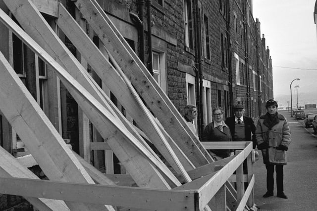 King's Road residents complained to the Evening News 'Action Wanted' team that blasting during the SSEB's demolition of Portobello power station was damaging their property in January 1980.