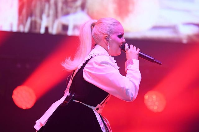 Ten-time Brit Award nominated singer and The Voice UK coach Anne-Marie performs on the main stage on Sunday. her upcoming third album 'Unhealthy' will be released this year on July 28.