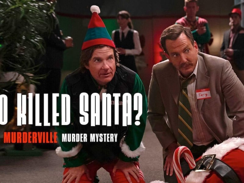 The comedy spoof starring Jason Bateman follows a Christmas themed 'whodunit' as the cast try to work out who killed Santa Claus.