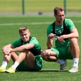 Former Hibs team-mates Fraser Murray and Steven Whittaker have made a positive impact at Dunfermline this season. Photo by Paul Devlin/SNS Group