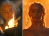 House of the Dragon characters and their Game of Thrones counterparts - including Rhaenyra Targaryen (Milly Alcock) and Daenerys Targaryen (Emilia Clarke) - credit HBO.