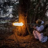 A Ukrainian soldier fires during a training exercise in the Rivne region, amid reports of a new Russian offensive (Picture: Dimitar Dilkoff/AFP via Getty Images)