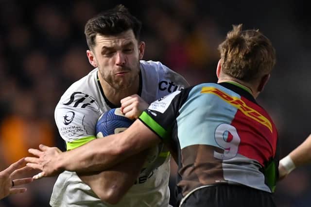 Blair Kinghorn helped Toulouse beat Harlequins in the European Rugby Champions Cup.  (Photo by GLYN KIRK/AFP via Getty Images)