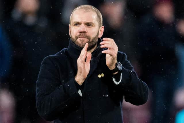 Hearts manager Robbie Neilson has been named cinch Premiership Manager of the Month for January. (Photo by Ross Parker / SNS Group)