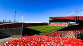Aberdeen host BK Hacken at a sold-out Pittodrie Stadium in the Europa League play-off 2nd leg.  (Photo by Craig Foy / SNS Group)