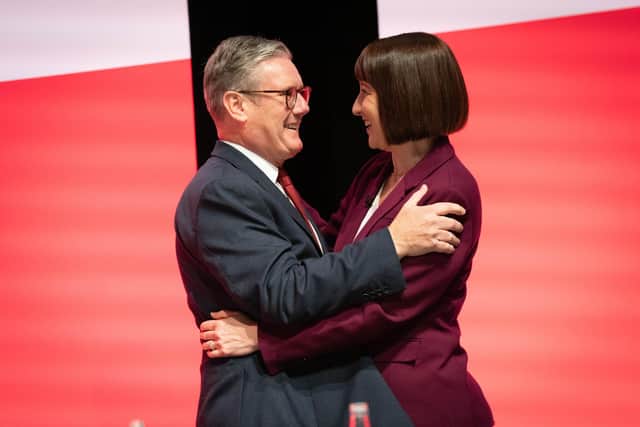Prime Minister Keir Starmer with the Chancellor of the Exchequer Rachel Reeves after her conference speech