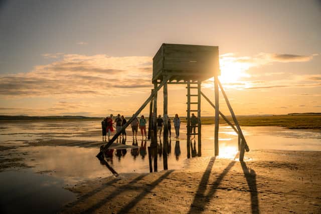 The final section of St Cuthbert's Way crosses the tidal causeway to Holy Island. Picture: Northumberland Adventures