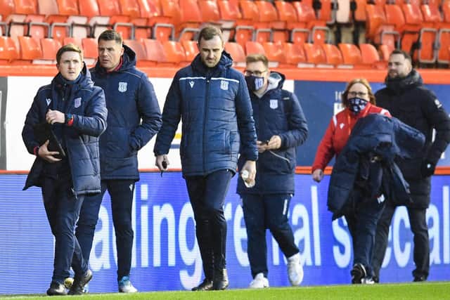 Dundee assistant manager Dave MacKay was named on the bench against Aberdeen. (Photo by Ross MacDonald / SNS Group)