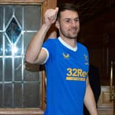 Aaron Ramsey pictured outside Ibrox after completing his loan move to Rangers on transfer deadline day. (Photo by Ross MacDonald / SNS Group)