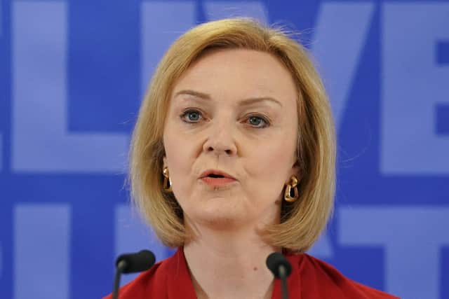 Liz Truss at the launch of her campaign to be Conservative Party leader and Prime Minister, at King's Buildings, Smith Square, London. Picture date: Thursday July 14, 2022.