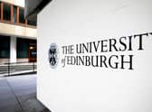 Sign from the University of Edinburgh sign. College principals are urging the Scottish Government to save 80 counselling jobs that are at risk of a possible redundancy. Picture: Jane Barlow/PA Wire