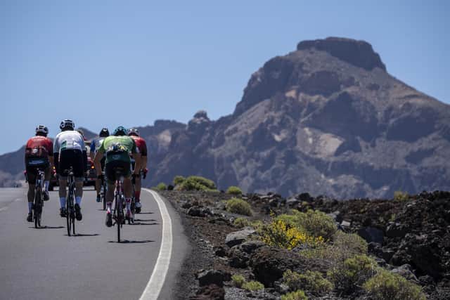 The Vuelta Al Teide bike race in Tenerife. Pic: Visit Tenerife/PA.