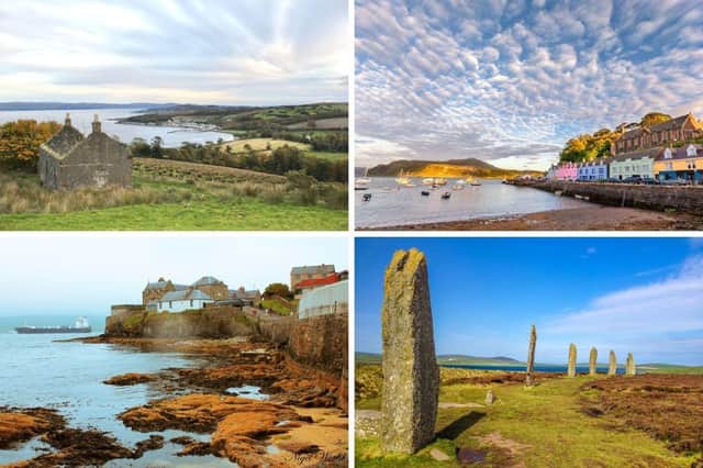 Four of the most populous Scottish islands.