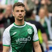Hibs defender Marijan Cabraja came on as a second-half substitute during the 1-1 draw against Hearts.