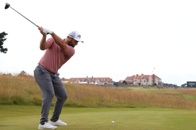 Jon Rahm, pictured in action in last week's abrdn Scottish Open, has one of the shortest backwings in professional golf. Picture: Andrew Redington/Getty Images.