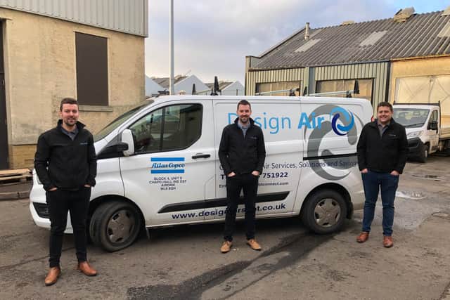 Murray Irvine, Barry Irvine, John Forsyth of Design Air Scotland, which is headquartered in Airdrie.