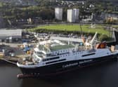 Glen Sannox at the Ferguson Marine shipyard in Port Glasgow in October. Picture: John Devlin