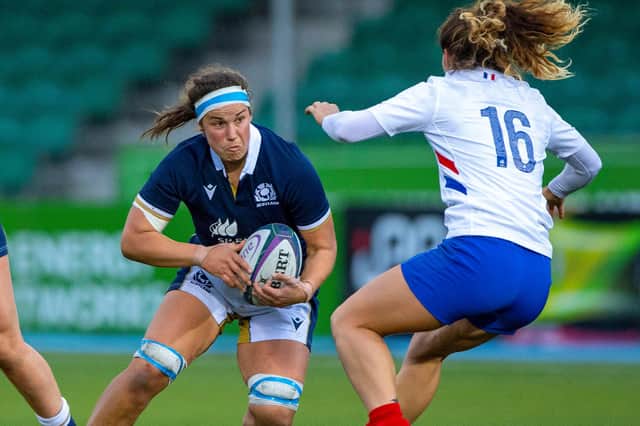 Scotland captain Rachel Malcolm in action against France. Picture: Bill Murray/SNS Group