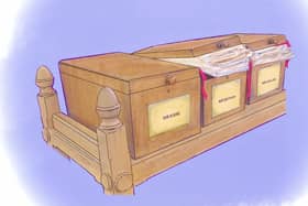 Edward Kane, Advocate in The Supernal Sisters. Chapter 1: Jesus Was Just Like a Ghost. Illustration: Lesley-Anne Barnes Macfarlane