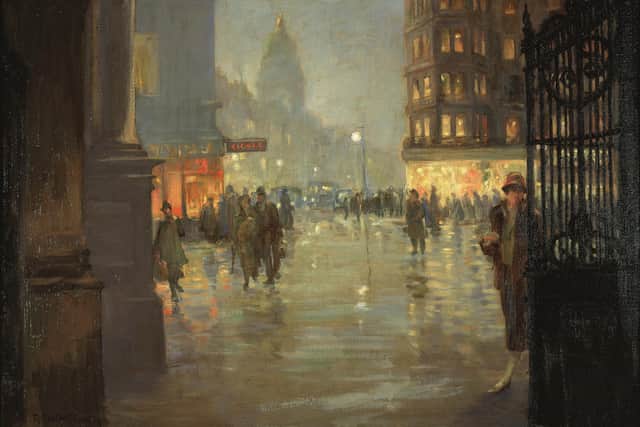 Maule’s Corner After Rain, by Robert Easton Stewart PIC: Courtesy of Edinburgh City Art Centre