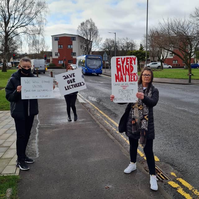 Further education college lecturers have been on strike since March 25.