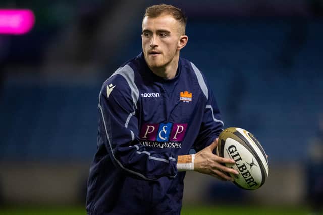 Edinburgh's Nathan Chamberlain has retained the No 10 jersey for the Rainbow Cup clash with Glasgow Warriors. Picture: Ross Parker/SNS