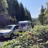 The Moffat family caravan, ready for fresh adventures. Picture: Pamela Moffat